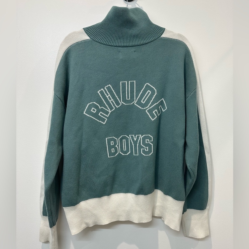 Rhude Mock Neck Long Sleeve Cardigan NWOT